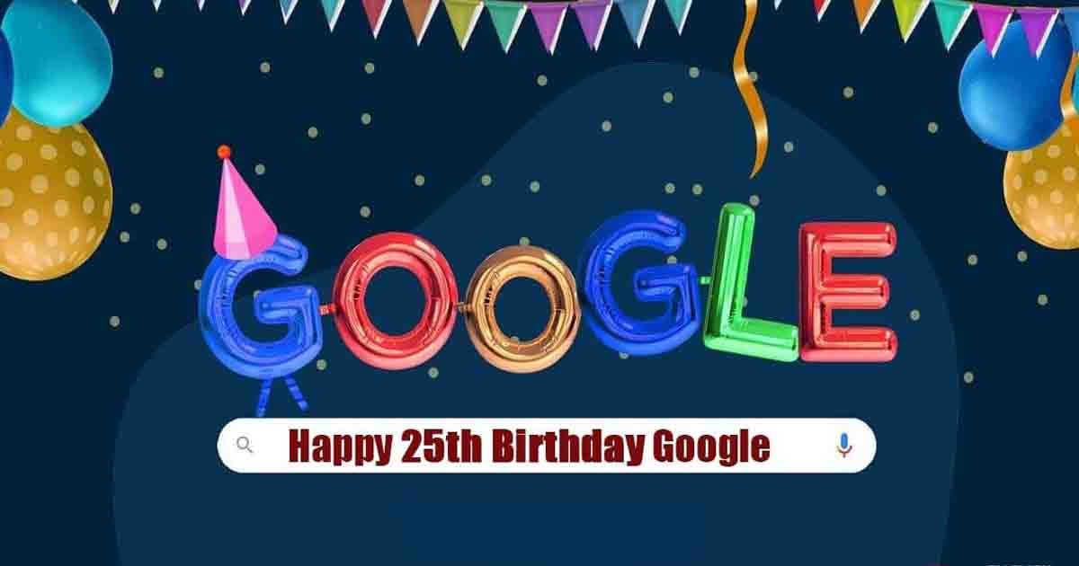 Google Celebrates its 25th Birthday With A Special Doodle