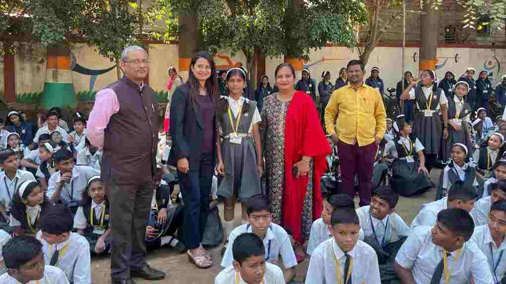 Anjali Bhagwat celebrates National Voters' Day at Sancheti Educational Complex