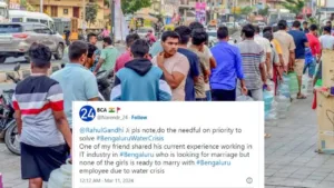 Viral Post: Bengaluru Water Shortage Impeding this IT Professional's Search for Life Partner