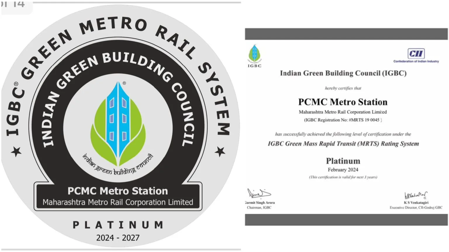 L&T Hyd Metro Rail's 3 additional metro stations awarded IGBC Platinum  rating - Construction Week India