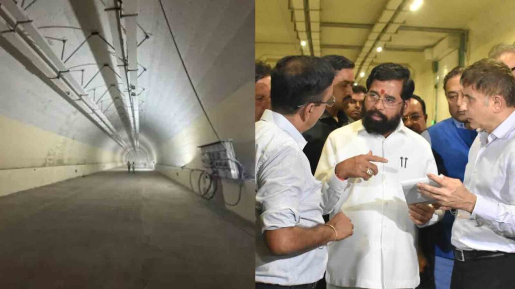 Eknath Shinde Visits Mumbai Coastal Road Tunnel to Inspect Leakages, Gives Go-Ahead to 2nd Phase