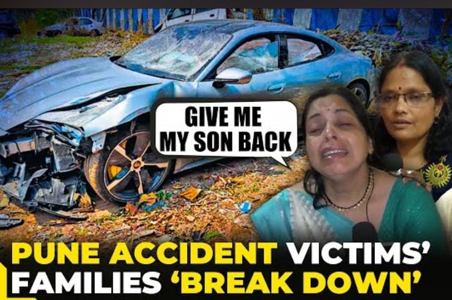 Watch | Pune Porsche Car Accident: "He had no fault…" Victims'families break into tears; demand justice