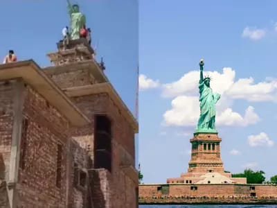 Watch: Liberty's New Home, Massive replica of Statue of Liberty under construction in Punjab's Tarn Taran
