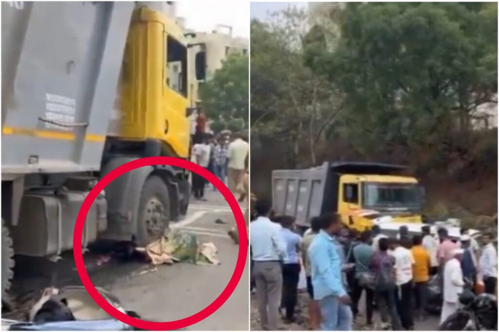 Pune woman killed in dumper accident near Bhumkar Nagar, Narhe Gaon
