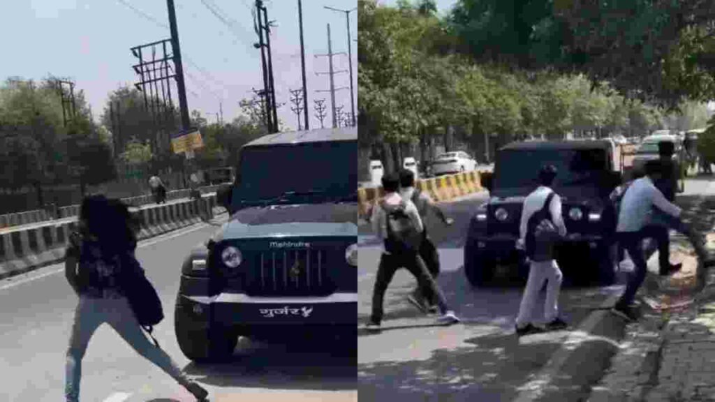 Youth's Reckless Driving in Mahindra Thar Causes Panic: Police Take Swift Action
