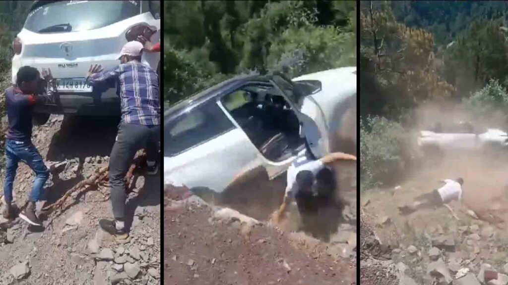 Watch: Tata Punch Tumbles Down Mountain, 'Lucky' Driver Survives Near-Death Experience