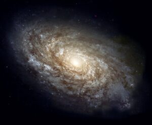 NASA's hubble telescope captures stunning image of spiral galaxy NGC 4414