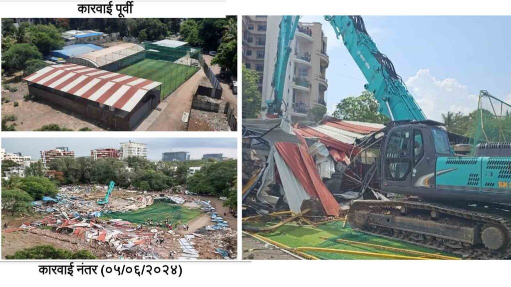 Pune: 8 unauthorized constructions demolished in Koregaon Park By PMC