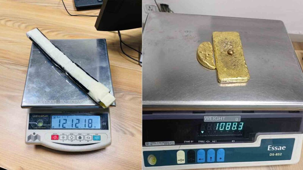 Pune Customs seizes 24k Gold weighing worth Rs 78 lakhs from passenger travelling from Dubai