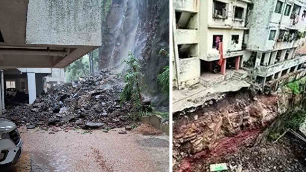 Pune News: Residents from 14 buildings evacuated due to landslip in Ambegaon Budruk