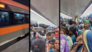 Viral Video Shows Vande Bharat Express Overcrowded Like a Common Train, Netizens React