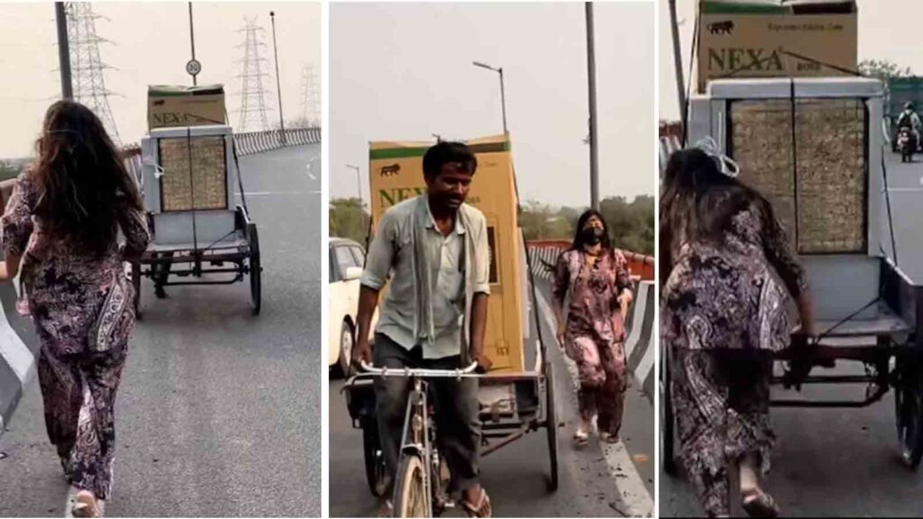 Watch: Compassion for Struggling Rickshaw Puller Goes Viral
