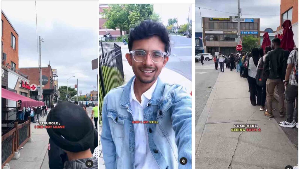 Watch Video: Indian Students Struggle for Part-time Jobs in Canada, 100's Queue Up