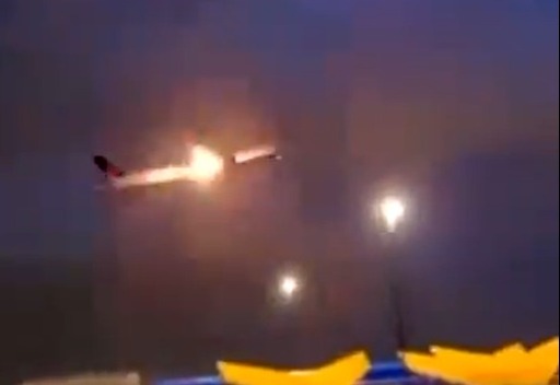 Video: Flames Burst from Plane's Engine Shortly After Take-Off