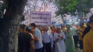 Pune: Residents Hold Candlelight March In Aundh After Fatal Attack On Senior Citizen, Demand Justice and Security Reforms 