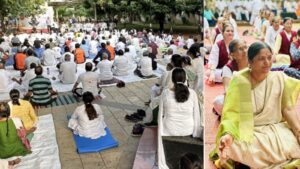 Nirmalataai Kute Social Foundation Celebrates International Yoga Day with Enthusiasm at Shiv Chhatrapati Linear Urban Garden