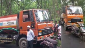 Shocking! 14-Year-Old Boy Driving Tanker Causes Accident in Wanowrie Pune, Four Injured