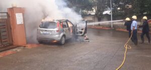 Pune: Fire At Padmavati: Firefighters Contain Blaze On Four-Wheeler