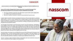Nasscom Urges Karnataka to Scrap Bill Reserving Jobs for Locals in Private Sector
