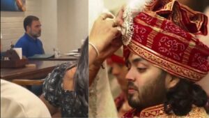 Viral: Rahul Gandhi Spotted at Pizzeria Amidst Anant Ambani and Radhika Merchant's Glamorous Wedding
