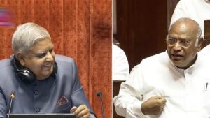 Rajya Sabha Sees a Touch of Humor: Chairman Dhankhar and Opposition Leader Kharge Exchange Witty Remarks