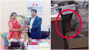 Pune: MSEDCL Honors Shanta Shelke For Heroic Leopard CaptureBy Chief Engineer Rajendra Pawar 