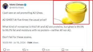 Pune: Chitale Bandhu's Nikhil Slams A2 Ghee Makers for 'Conning' Customers, Sparks Debate