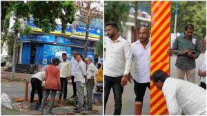 Pune: Wanowrie Citizens Take Initiative to Prevent Accidents; Install Reflectors At Accident-Prone Area 
