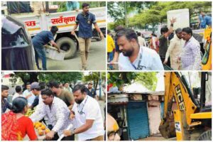 Pune Municipal Corporation's Anti-Encroachment Drive Clears 26,000 Sq Ft of Unauthorized Constructions On Solapur road 